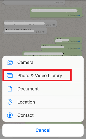 select photo library