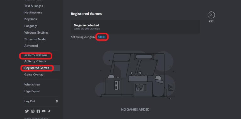 Add games to Discord