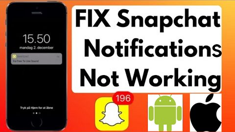 Notificações do Snapchat não estão funcionando