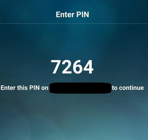 PIN code for streaming