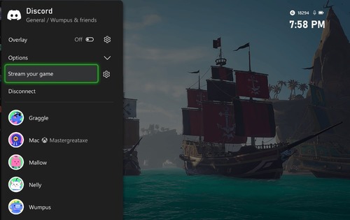 stream Xbox on Discord