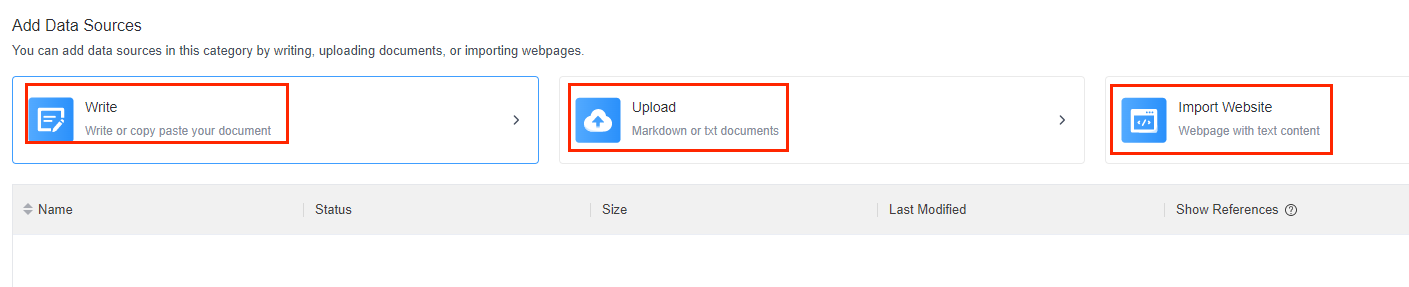 add the data sources