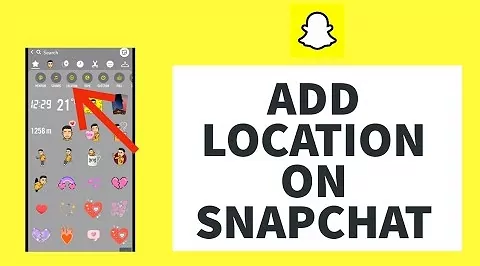add location on Snapchat