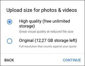 aut o backup photos android