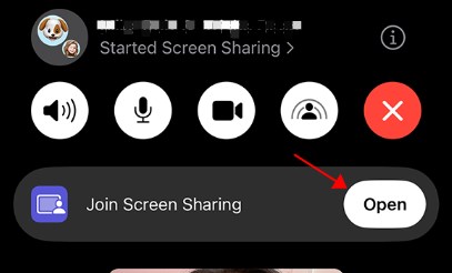 Join Screen Sharing on FaceTime