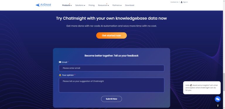 Get Started on ChatInsight.AI