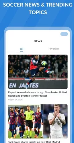 Aplicación Live Soccer TV para retransmitir futbol en vivo