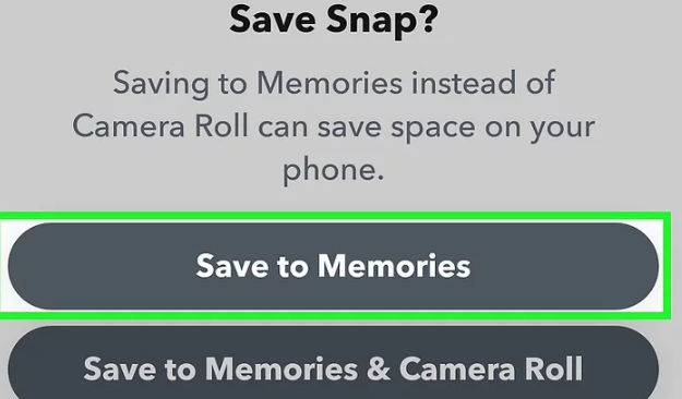 save to memories