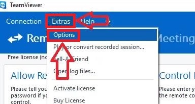 TeamViewer Extras Options