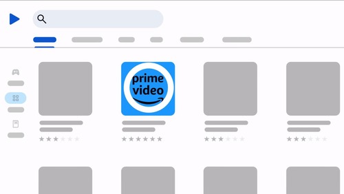 download Prime Video app in Google TV