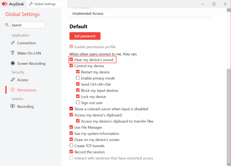 Anydesk audio settings 3 768x553