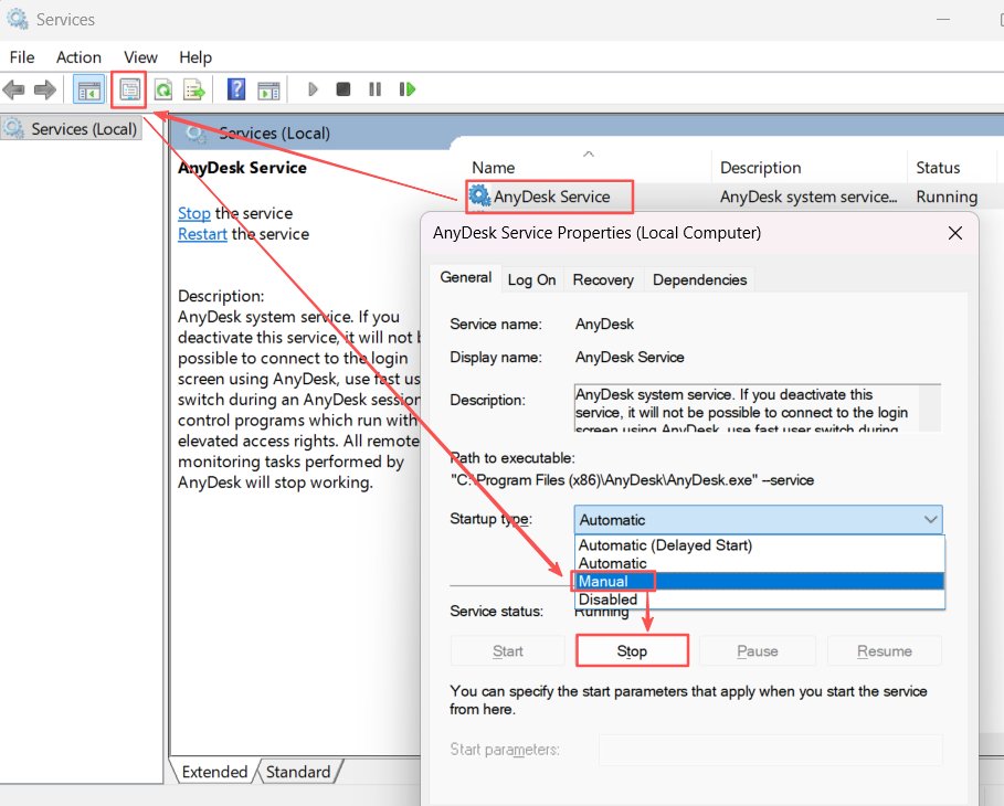 Anydesk service manual 2 1
