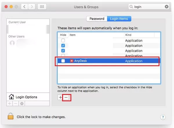 anydesk login items 2