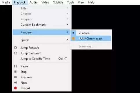 cast VLC to TV from Windows