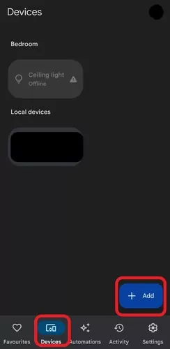 Add Devices on Google Home