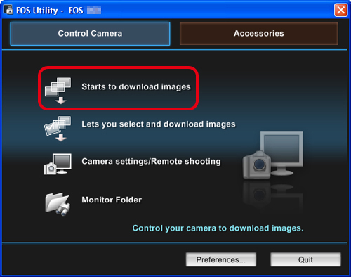 how to download pictures from canon camera to mac