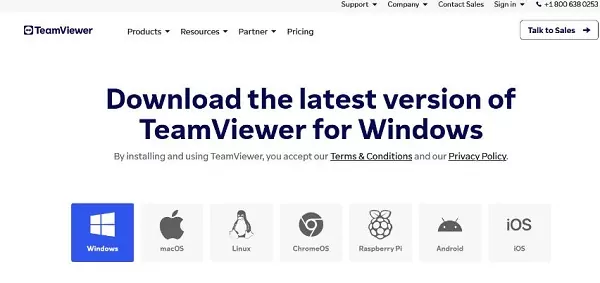download the latest version of TeamViewer
