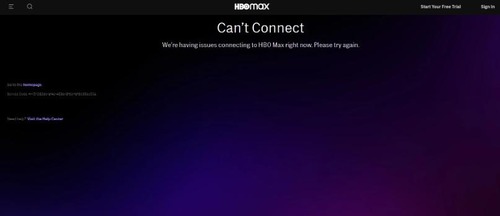 HBO Max not connecting