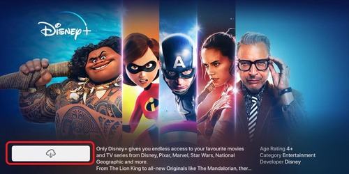 download Disney Plus on Apple TV