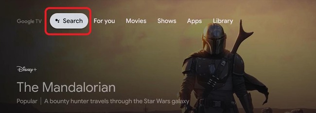 Search in Google TV