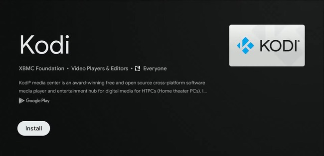 Install Kodi in Google TV
