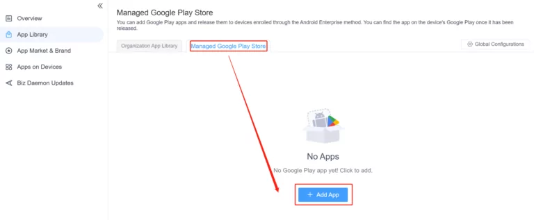 managed google play store