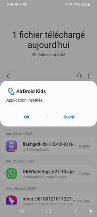 Ouvrir AirDroid Kids
