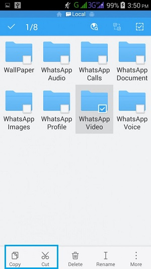 select folders