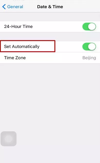 set automatically date and time