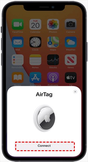 start sharing the AirTag with a new iPhone from scratch