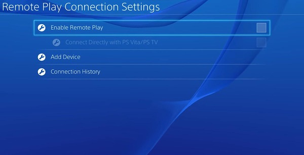 enable Remote Play on PS4