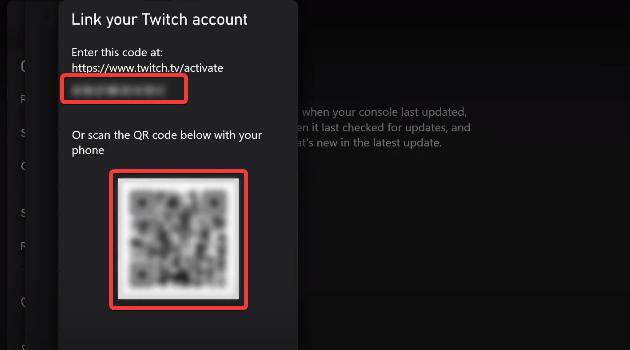 streaming code for Twitch in Xbox