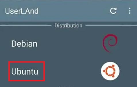 UserLAnd Ubuntu