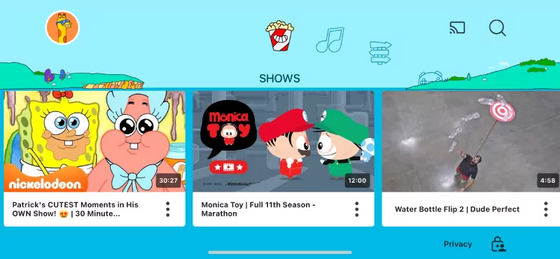 YouTube Kids app