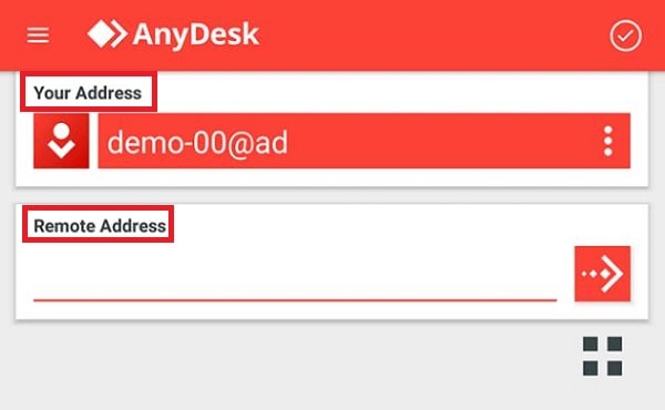 AnyDesk Android compartir pantalla