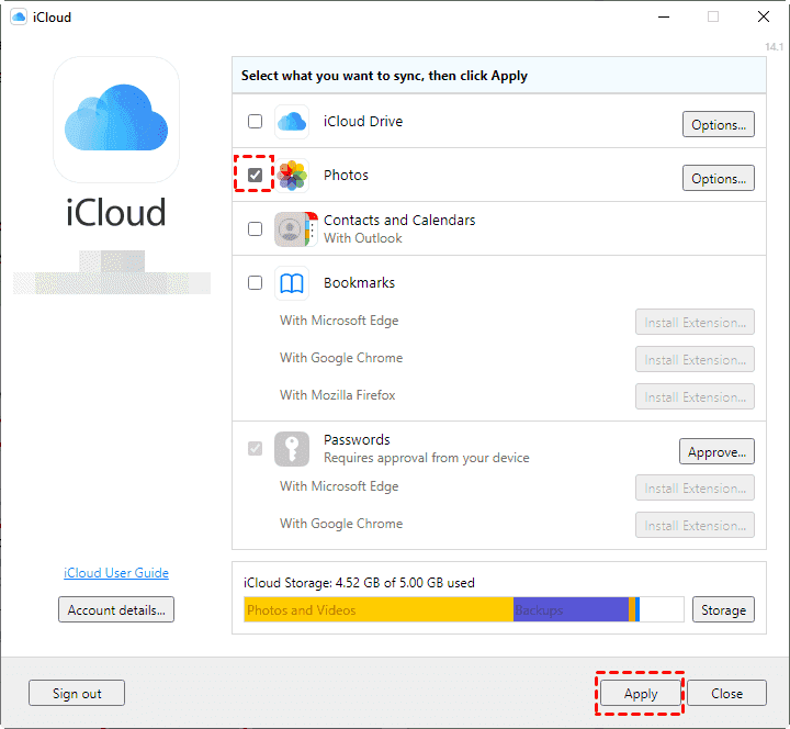 apply-sync-photos-in-icloud-for-windows