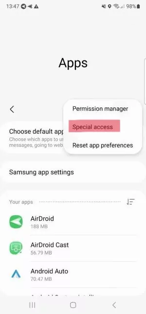 apps-special-access