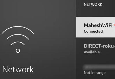 check network in Firestick