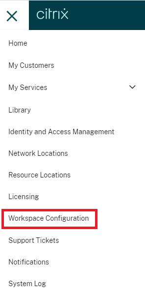 Citrix Workspace Configuration