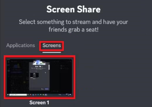 Discord Screen Share
