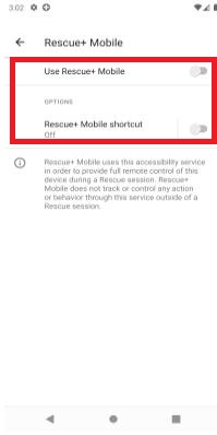 Enable LogMeIn Rescue Mobile