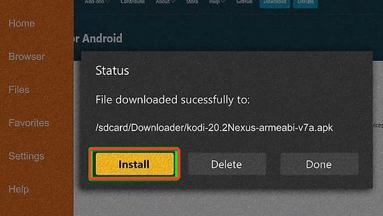 install latest Kodi in Firestick