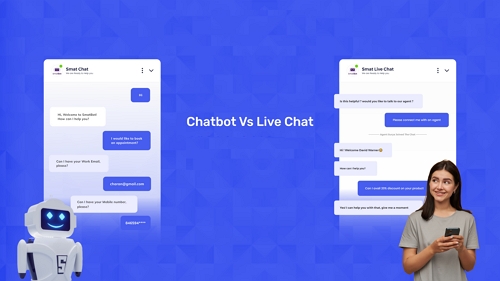 live chat vs chatbot