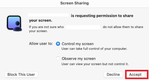 Mac Screen Sharing