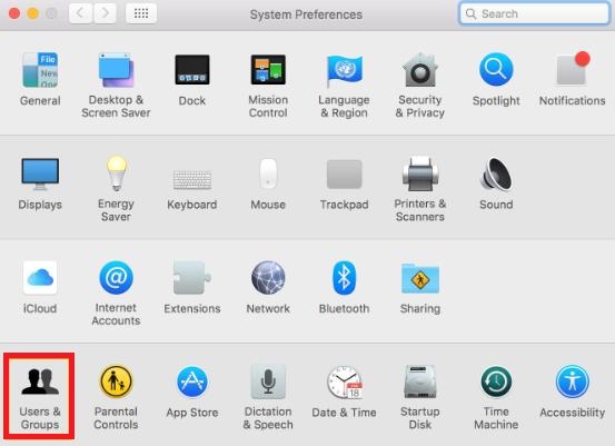 Usuarios y Grupos Mac