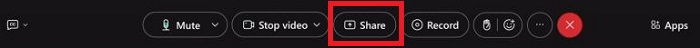 Webex Share icon
