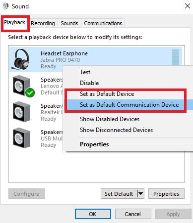 Windows Sound Playback