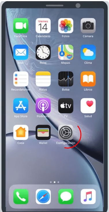 configuraciones en iphone
