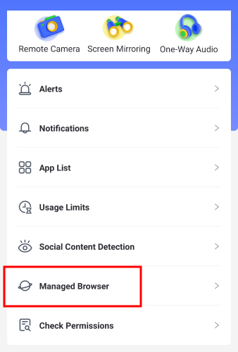 AirDroid manage browser