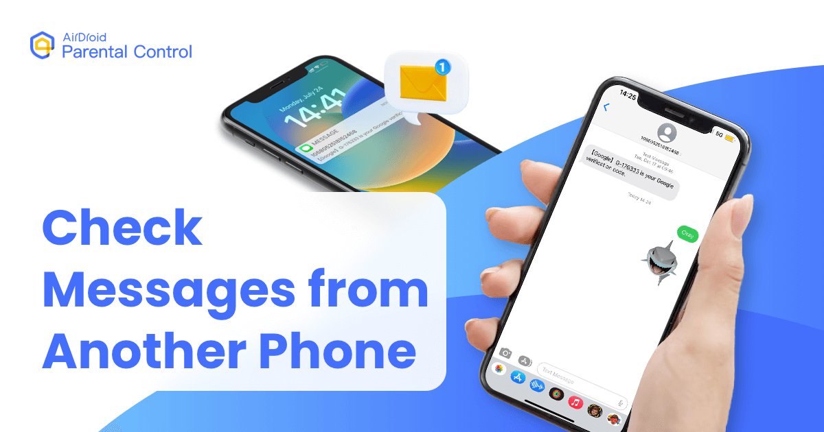 how to check messages from another number